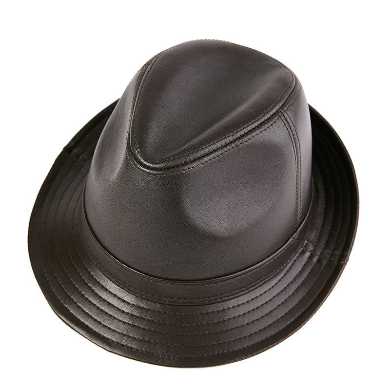 Real Sheepskin Hat Men Autumn And Winter Retro Gentleman